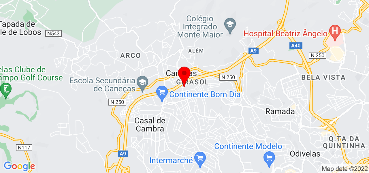 Jos&eacute; Barbosa - Lisboa - Odivelas - Mapa