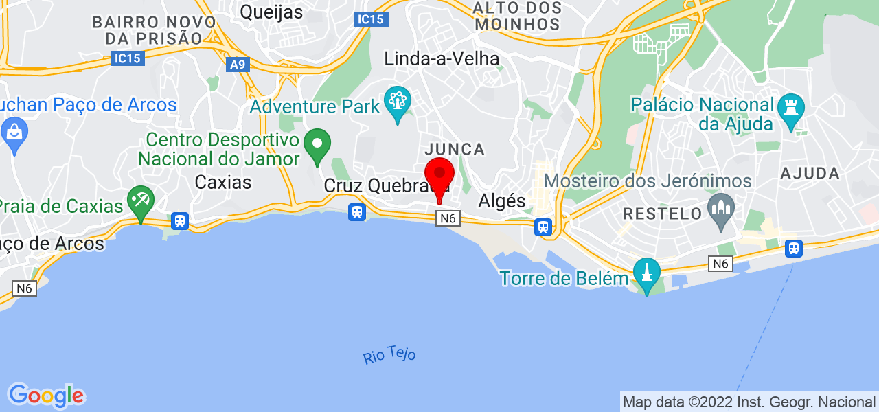 Andreia Cordeiro - Lisboa - Oeiras - Mapa