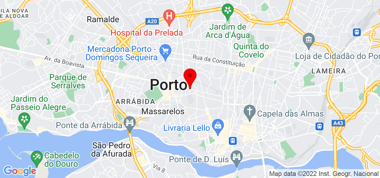 Luisa Tavares - Porto - Vila Nova de Gaia - Mapa