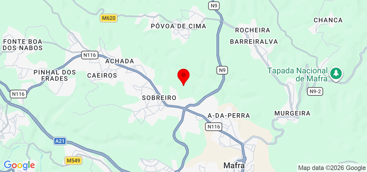 Paulo Ferreira - Lisboa - Mafra - Mapa