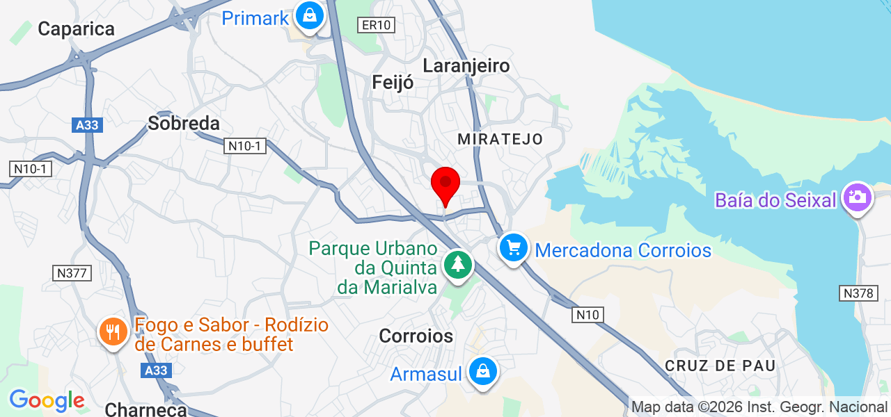 Loba - Setúbal - Seixal - Mapa