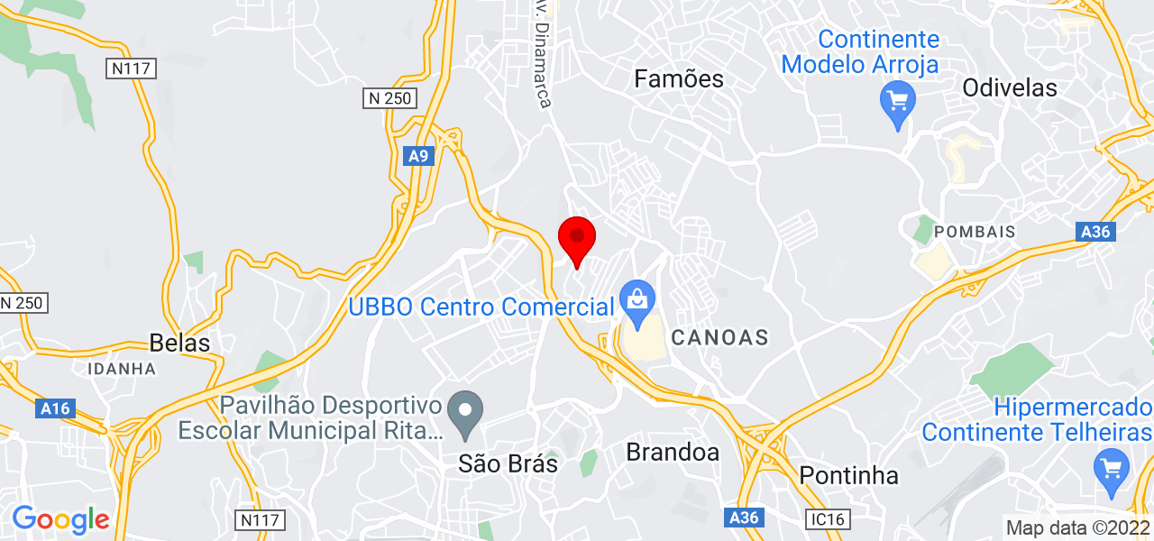 Motorista Particular - Lisboa - Amadora - Mapa