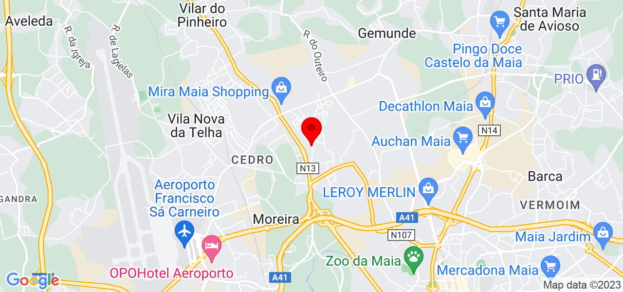 Anjopet - Porto - Maia - Mapa