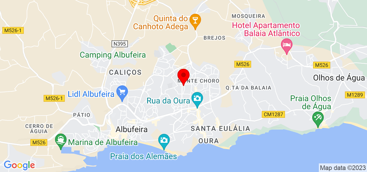 Sidnei Santos - Faro - Albufeira - Mapa