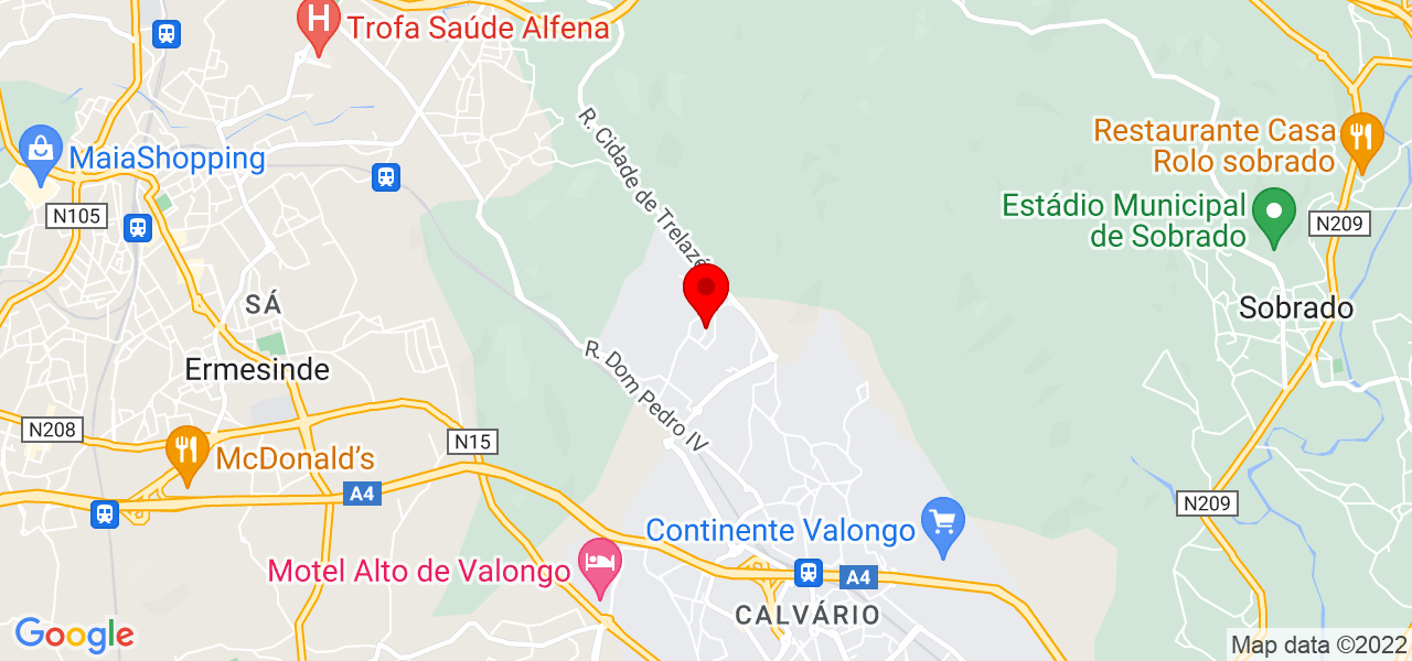 Sara marques - Porto - Valongo - Mapa