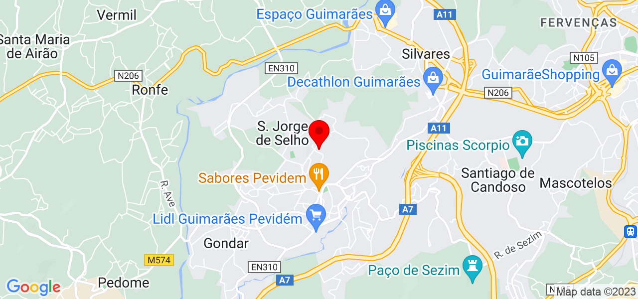 Tradutora poliglota - Braga - Guimarães - Mapa