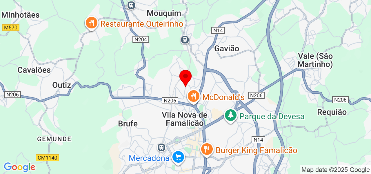 José Mesquita - Braga - Vila Nova de Famalicão - Map