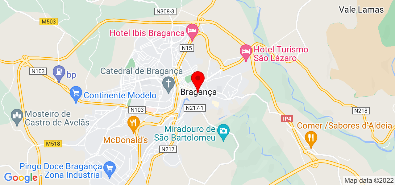 Andr&eacute; Eduardo de Magalh&atilde;es Carneiro - Bragança - Bragança - Mapa