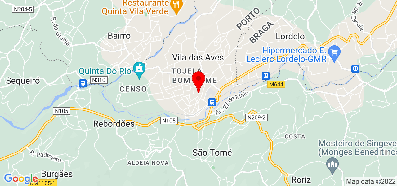 Fernando Assun&ccedil;&atilde;o - Porto - Santo Tirso - Mapa