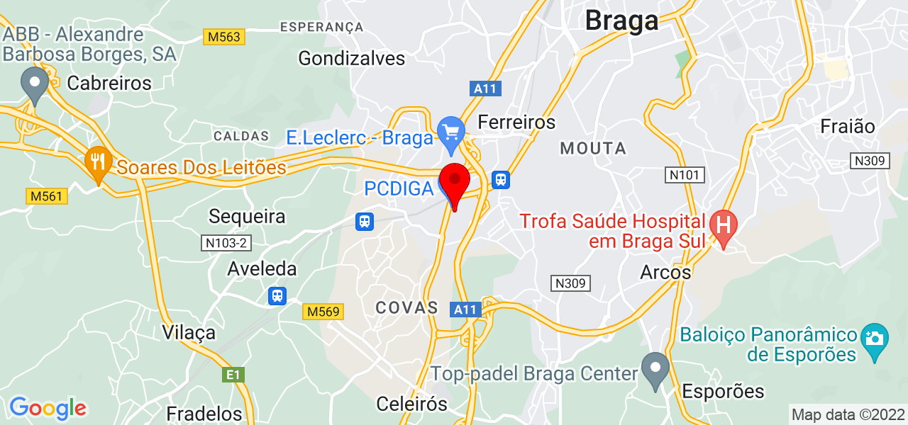 Cristiane - Braga - Braga - Mapa