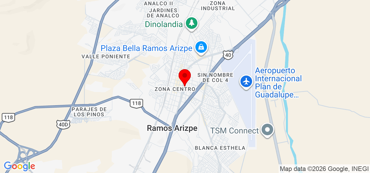 Julieta sanchez - Coahuila de Zaragoza - Ramos Arizpe - Mapa