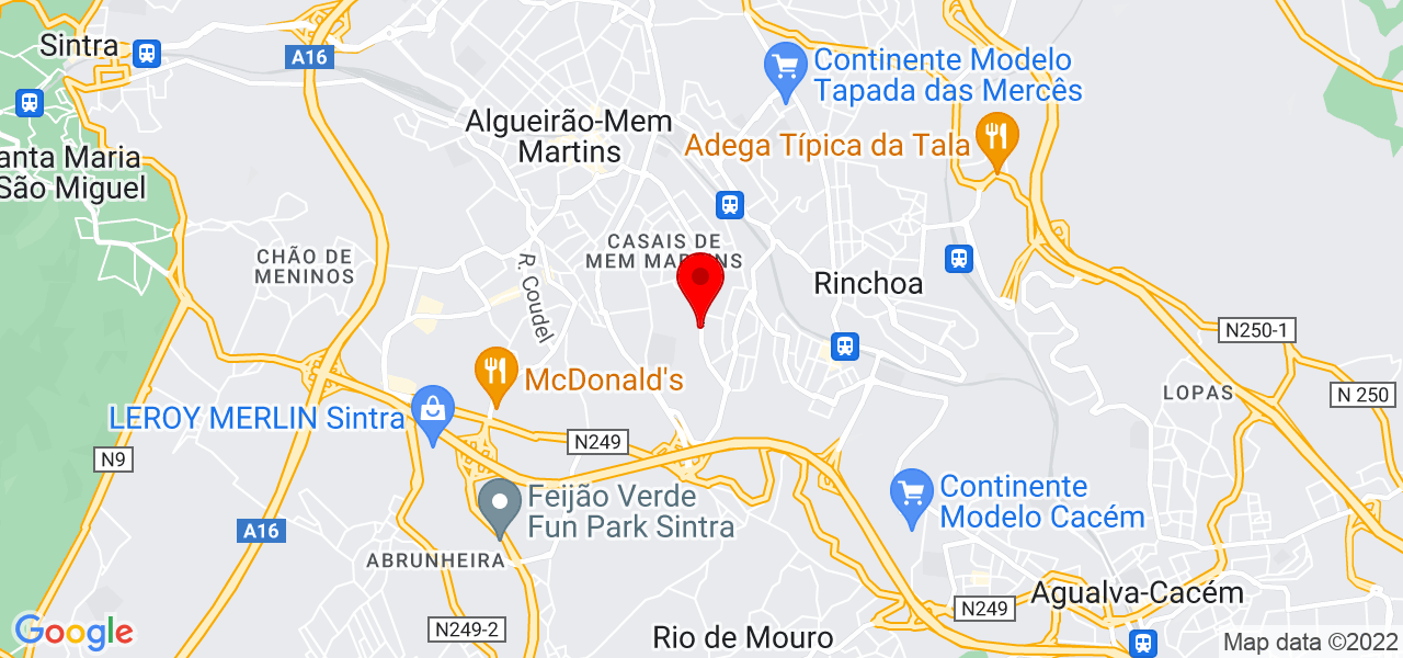 Isabel - Lisboa - Sintra - Mapa