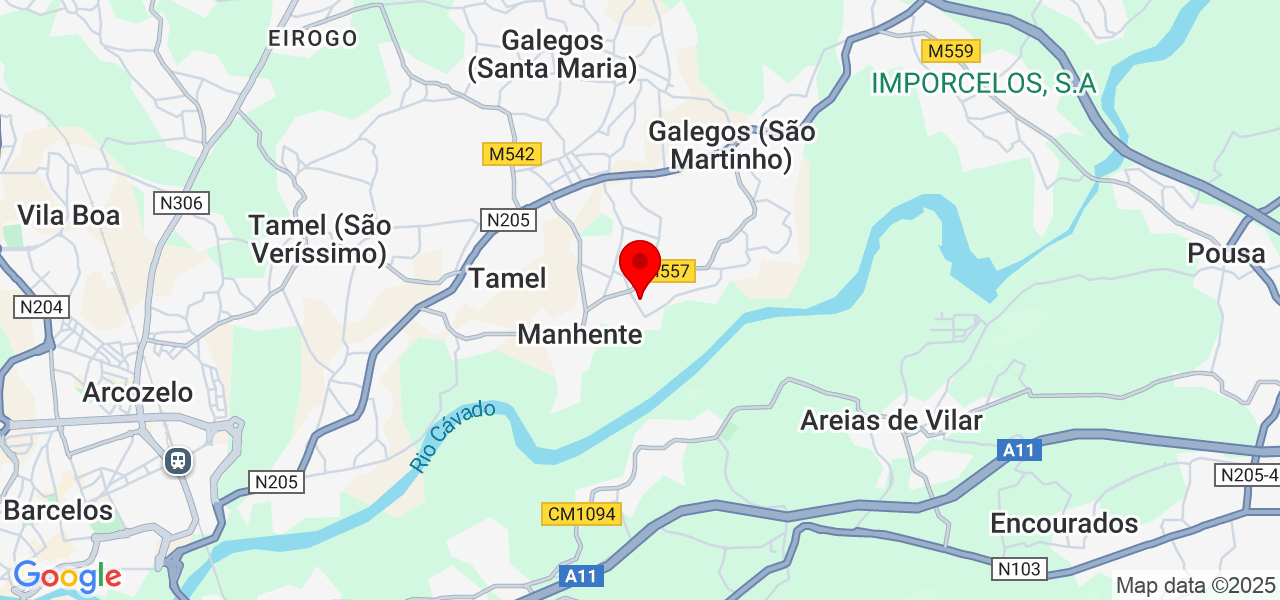Eletro Vale Moreira - Braga - Barcelos - Mapa