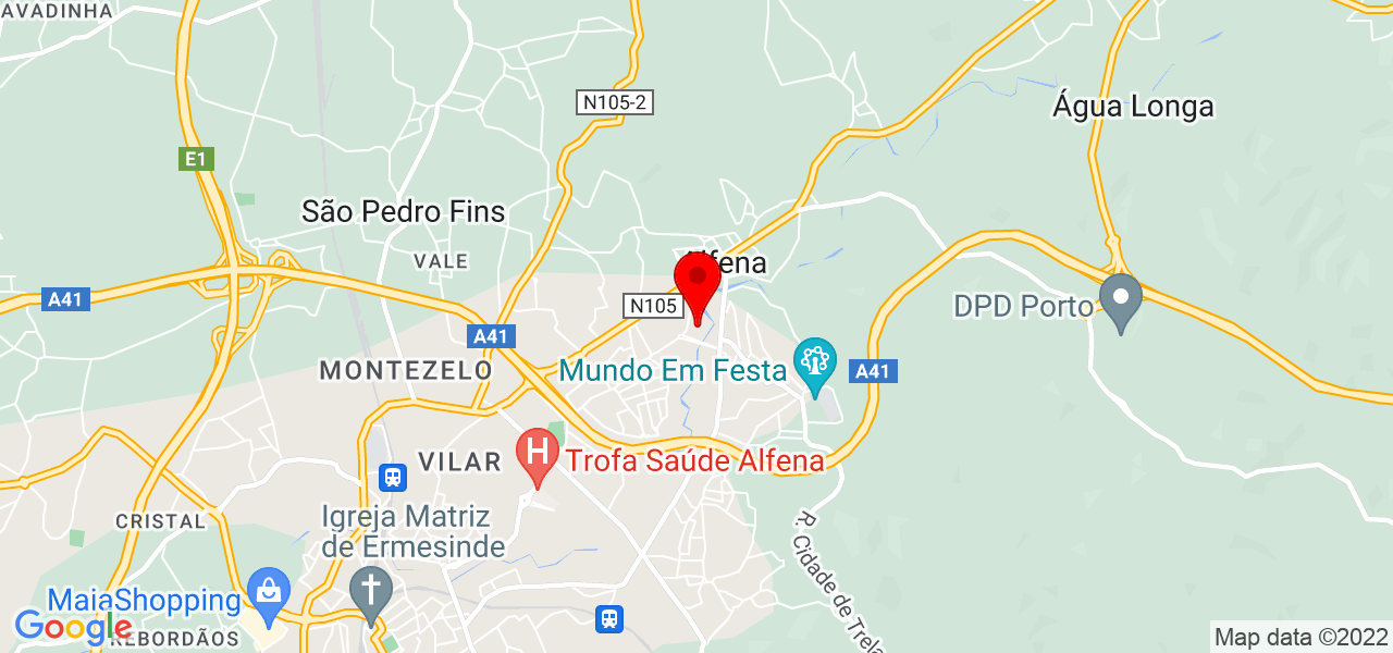 Andreia - Porto - Valongo - Mapa