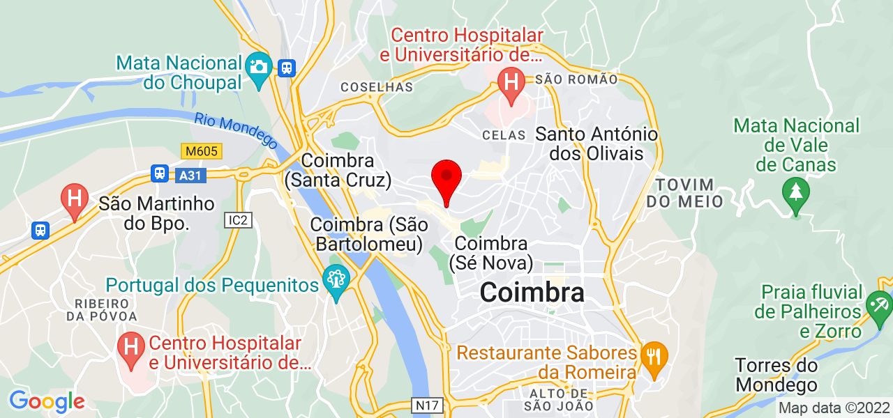 Sam Martins - Coimbra - Coimbra - Mapa