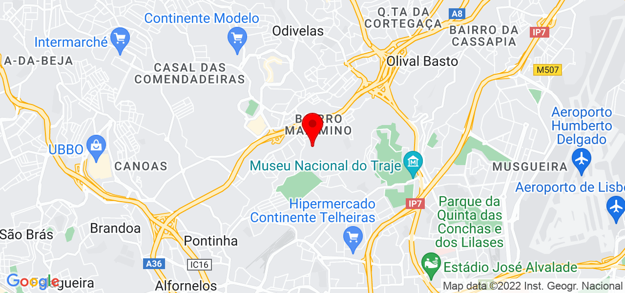Ana Silva - Lisboa - Odivelas - Mapa