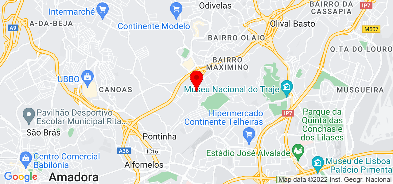 Fedra Caseiro - Lisboa - Odivelas - Mapa
