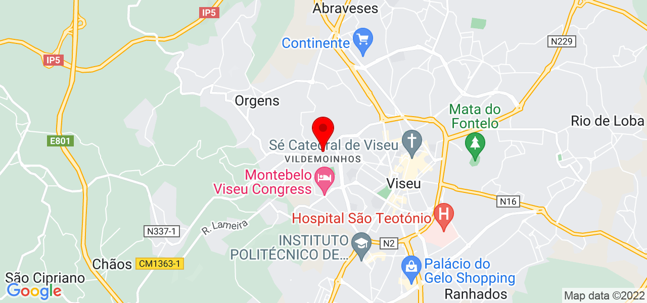 Consultoria Estatística - Viseu - Viseu - Map