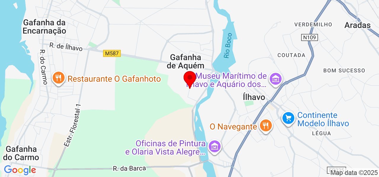 António Ferreira - Aveiro - Ílhavo - Mapa