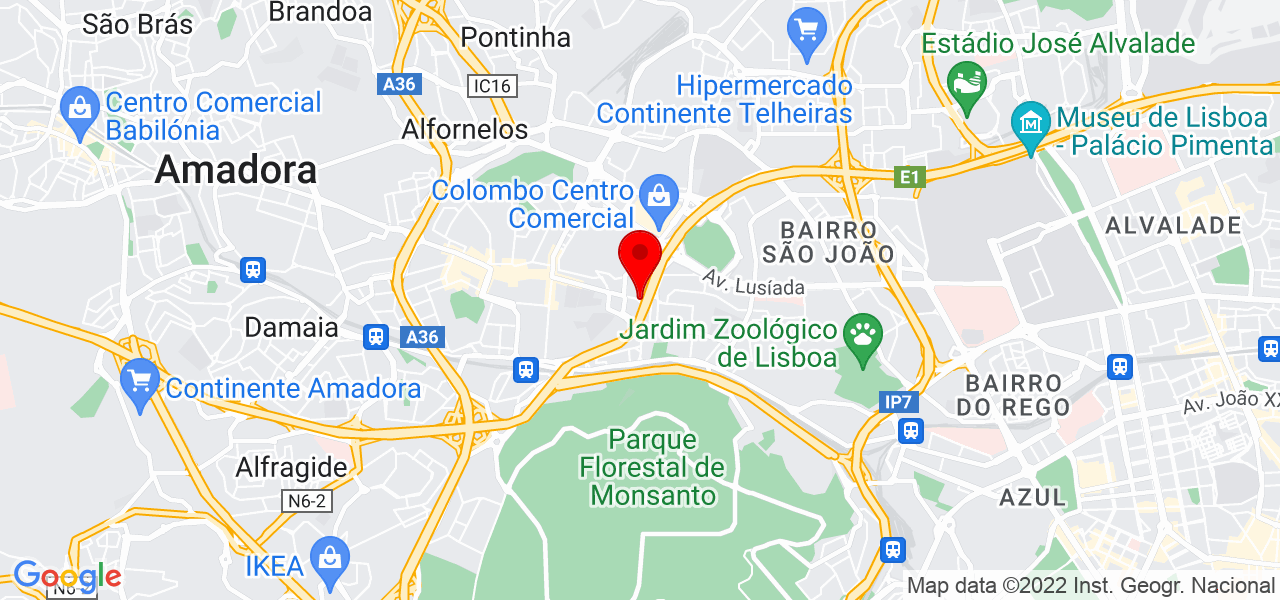 Mil&eacute;nia - Lisboa - Lisboa - Mapa
