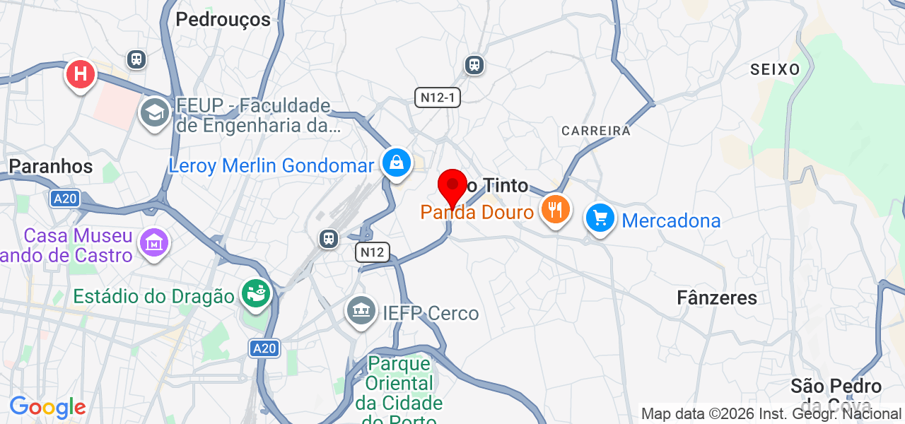 Sistema construção e remodelação - Porto - Gondomar - Karte
