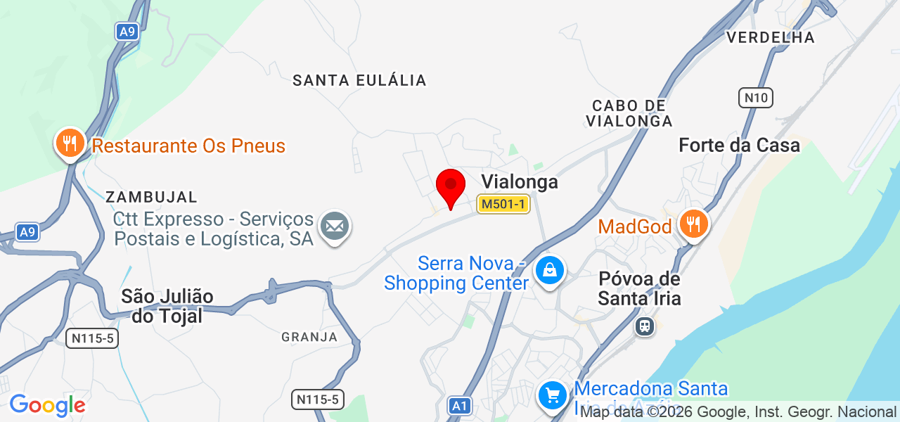 Monica e Micael - Lisboa - Vila Franca de Xira - Mapa