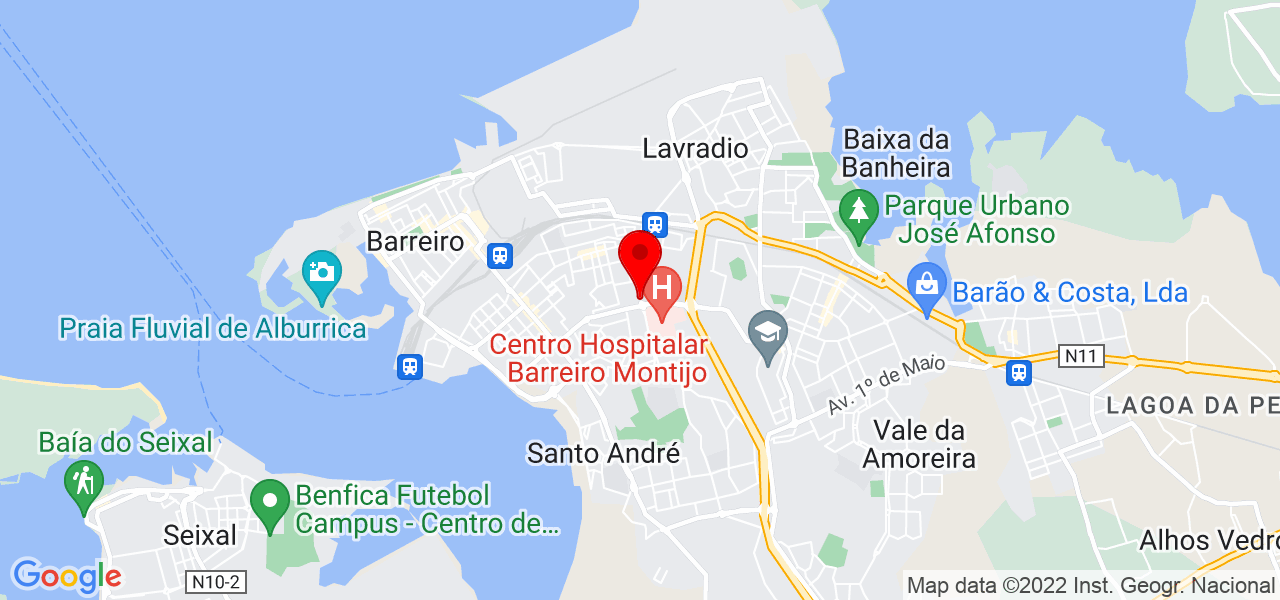 Lauriela - Setúbal - Barreiro - Mapa