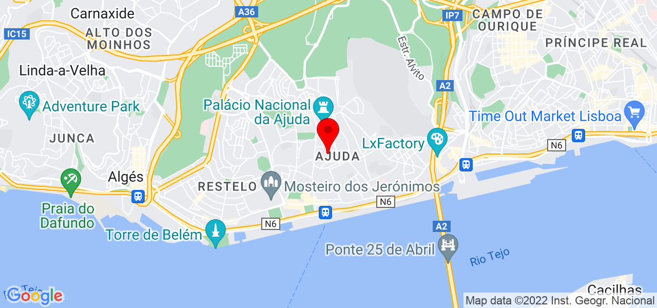 Horizonte Milenar Massagens e Terapias - Lisboa - Lisboa - Mapa