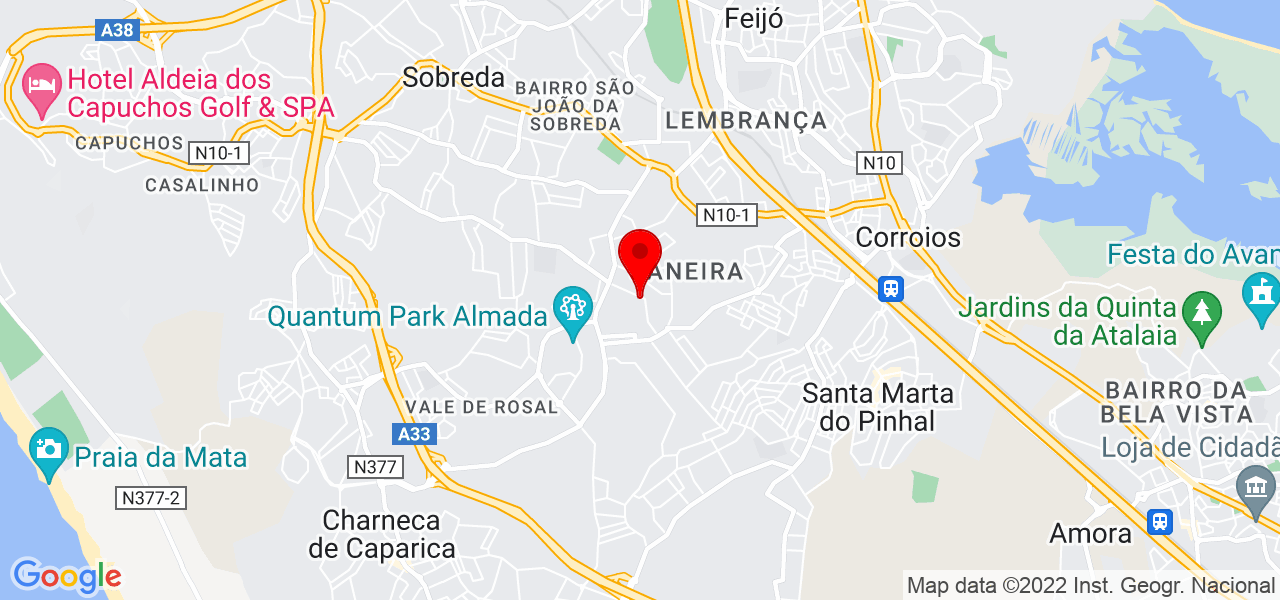 pedro catarino - Setúbal - Almada - Mapa