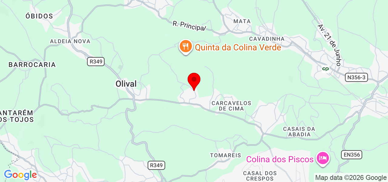 Gabriela Caixeiro - Santarém - Ourém - Map