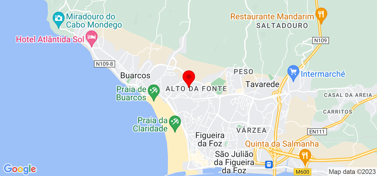 Thur Visuals - Coimbra - Figueira da Foz - Karte