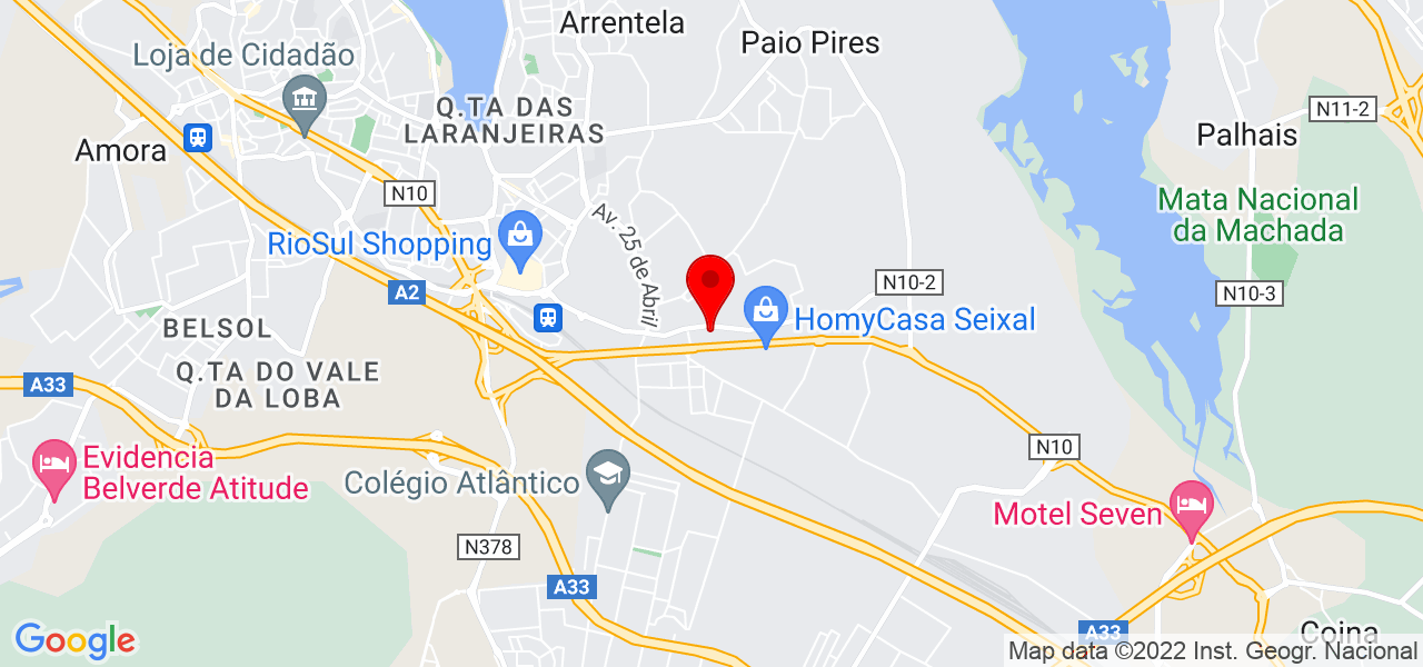 Winglass Systems, Sistemas de Janelas Eficientes - Setúbal - Seixal - Mapa