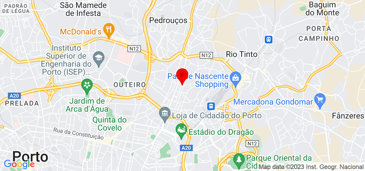 Marco Poisson Coutinho - Porto - Porto - Mapa