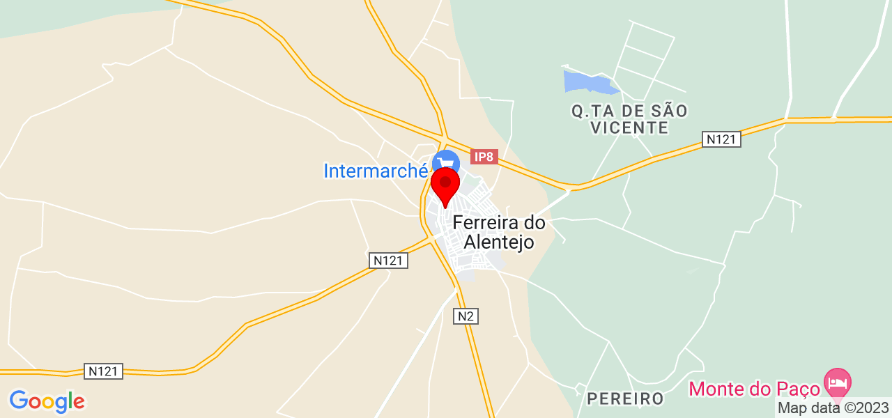 Co2francymar - Beja - Ferreira do Alentejo - Mapa