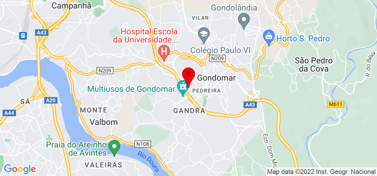 Eduarda Moura - Porto - Gondomar - Mapa