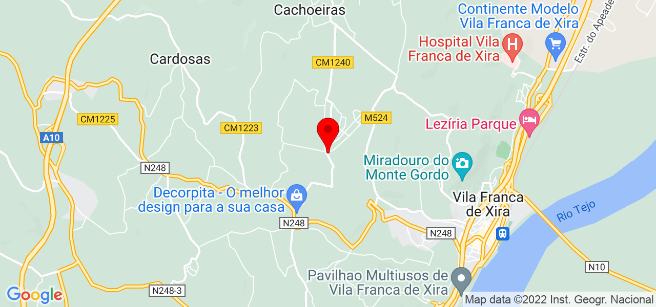 Estael Cipriano - Lisboa - Vila Franca de Xira - Mapa