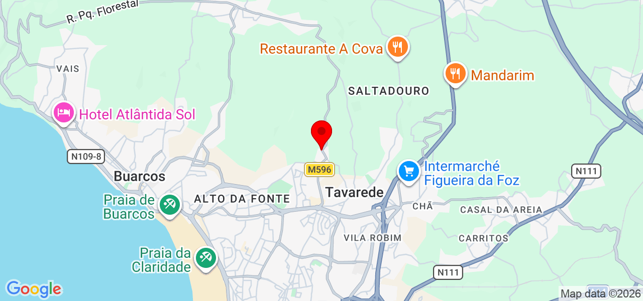 Clara - Coimbra - Figueira da Foz - Mapa