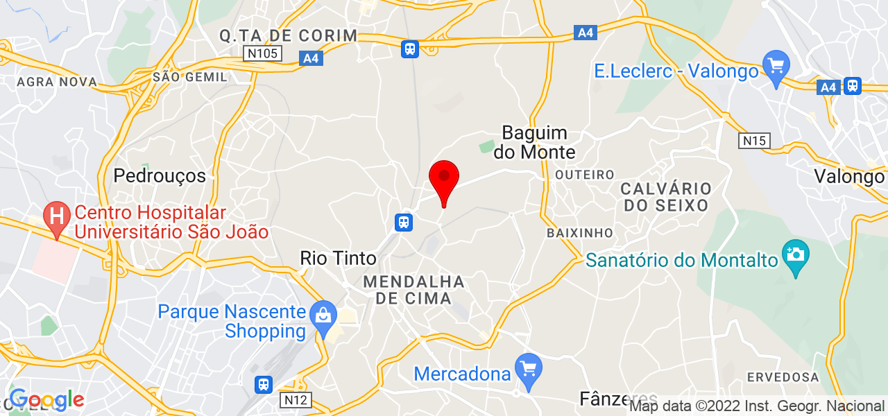 Aline - Porto - Gondomar - Mapa