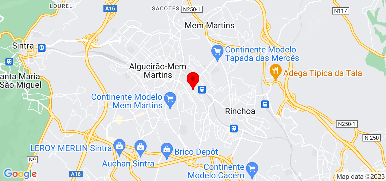 JD Servi&ccedil;os - Lisboa - Sintra - Mapa