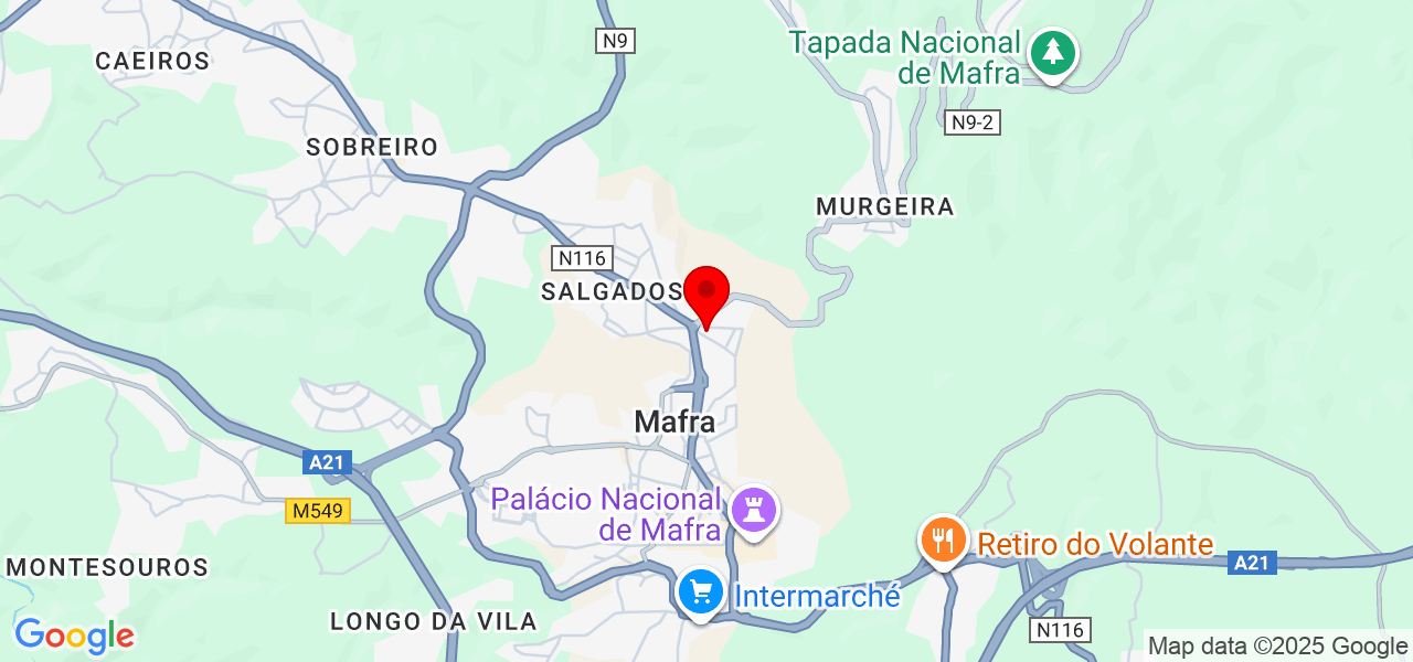 Lília Átila de Souza - Lisboa - Mafra - Mapa