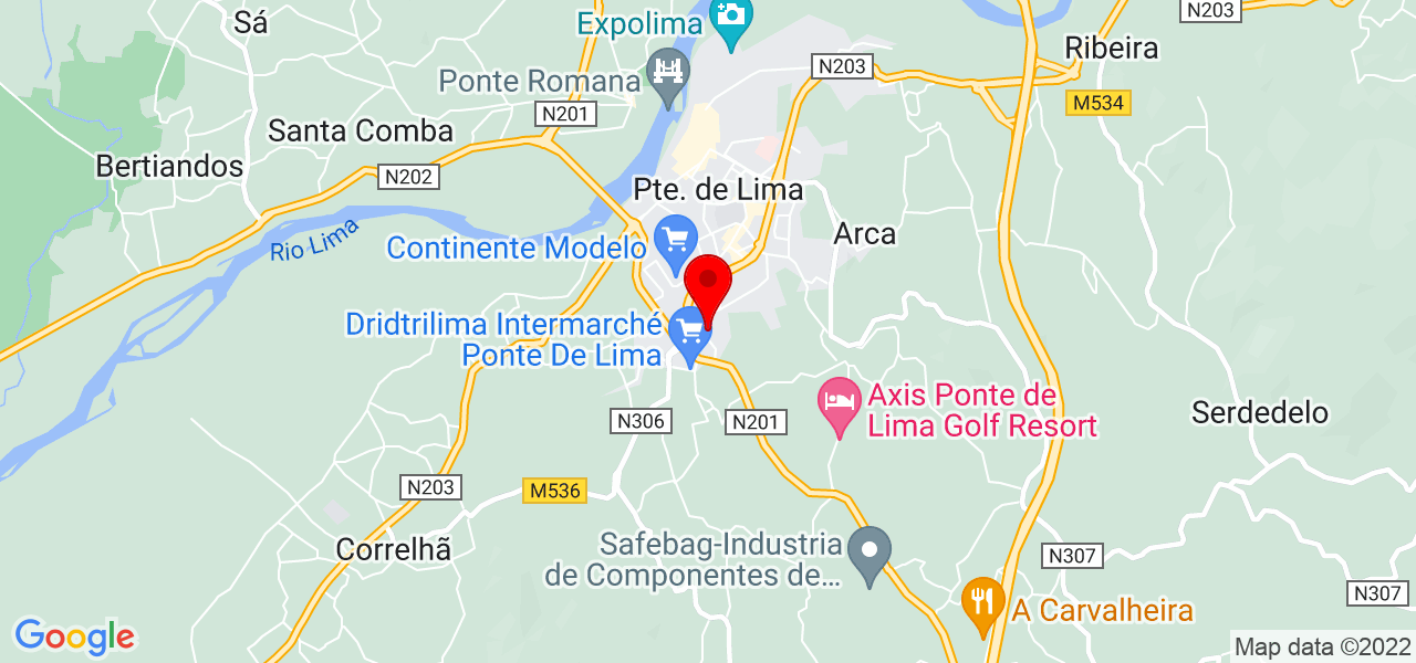 Rafael Pastro - Viana do Castelo - Ponte de Lima - Mapa