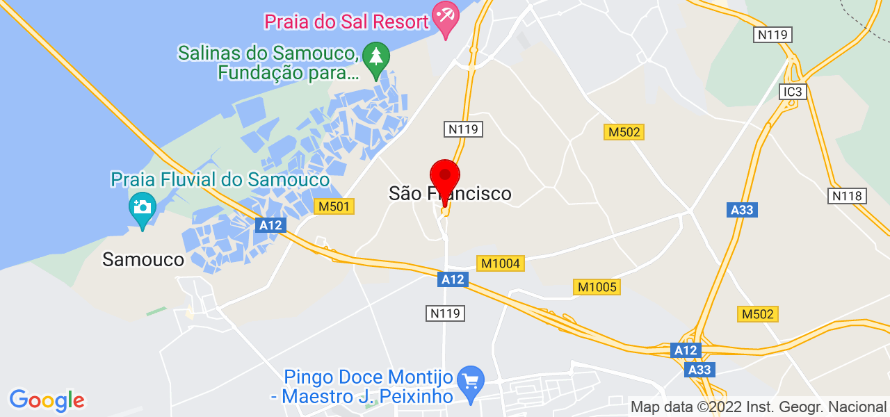 Celso Rosado - Setúbal - Alcochete - Mapa
