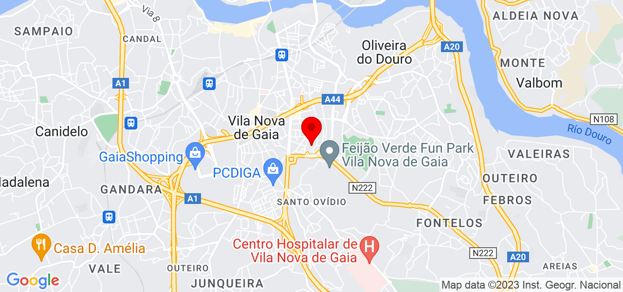 Vasco Rodrigues - Porto - Vila Nova de Gaia - Mapa