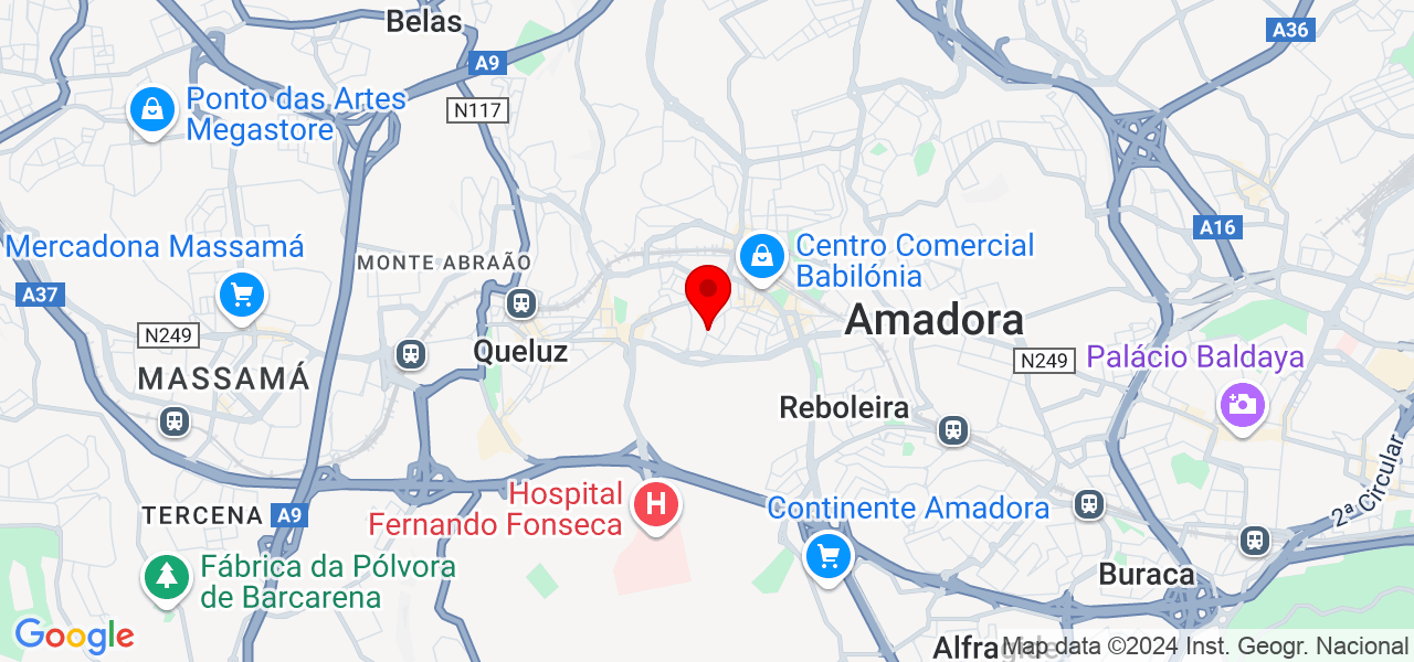 Marisa - Explicadora e Marketeer - Lisboa - Amadora - Mapa