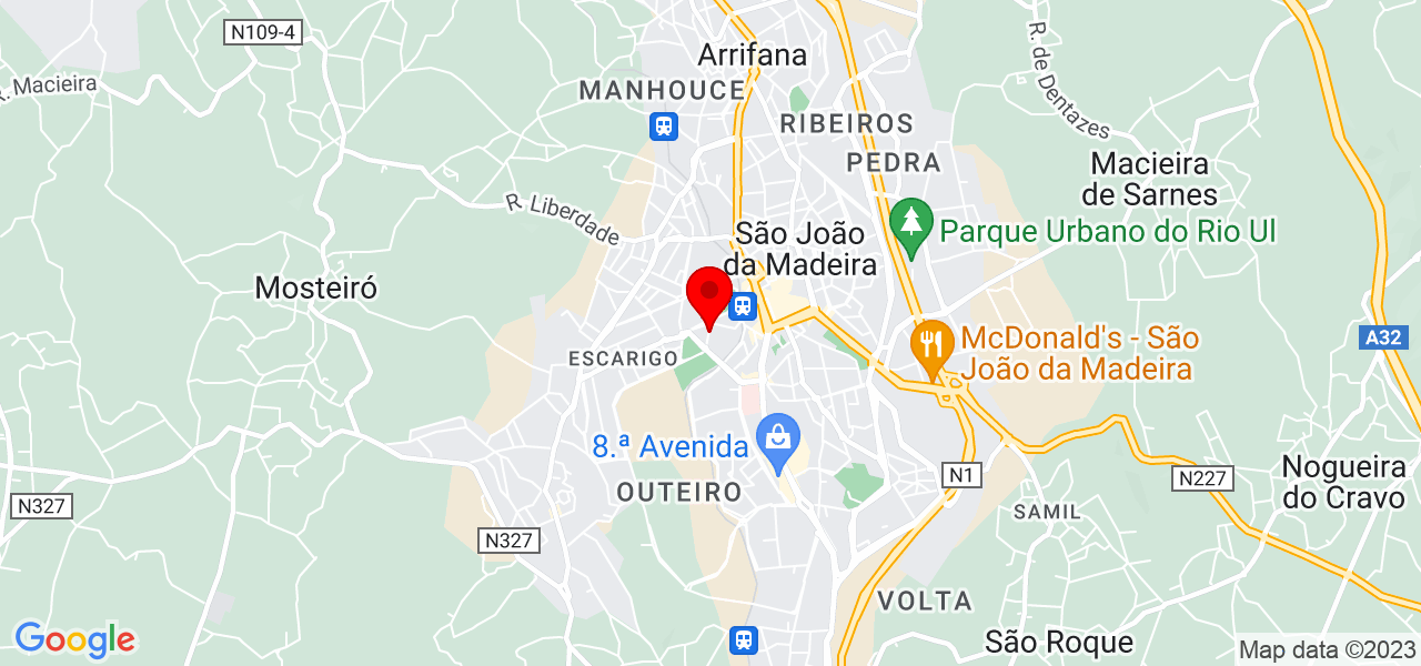Carolina - Aveiro - São João da Madeira - Mapa