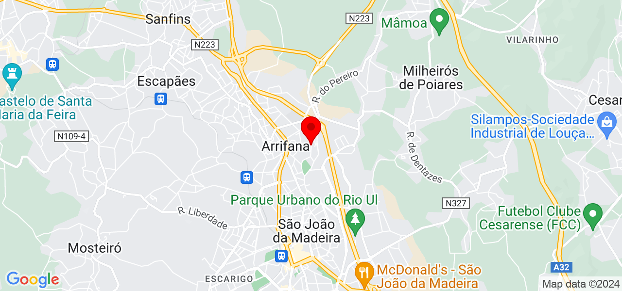 JSO Design - Aveiro - São João da Madeira - Mapa