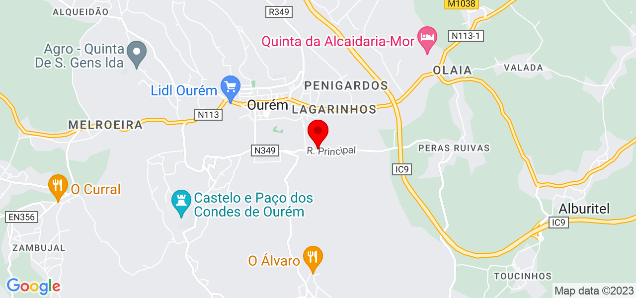 Imperio home improvements - Santarém - Ourém - Mapa