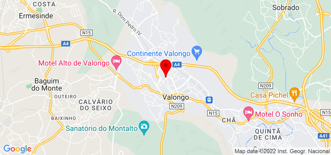 JPSP - Engenharia e Constru&ccedil;&atilde;o - Porto - Valongo - Mapa