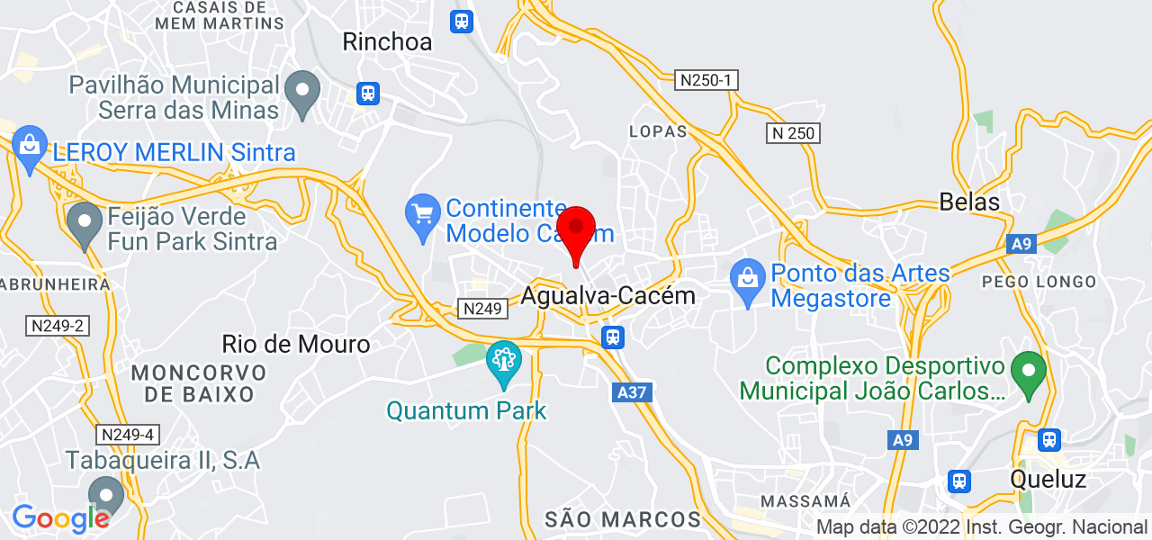 Zora Pereira - Lisboa - Sintra - Mapa