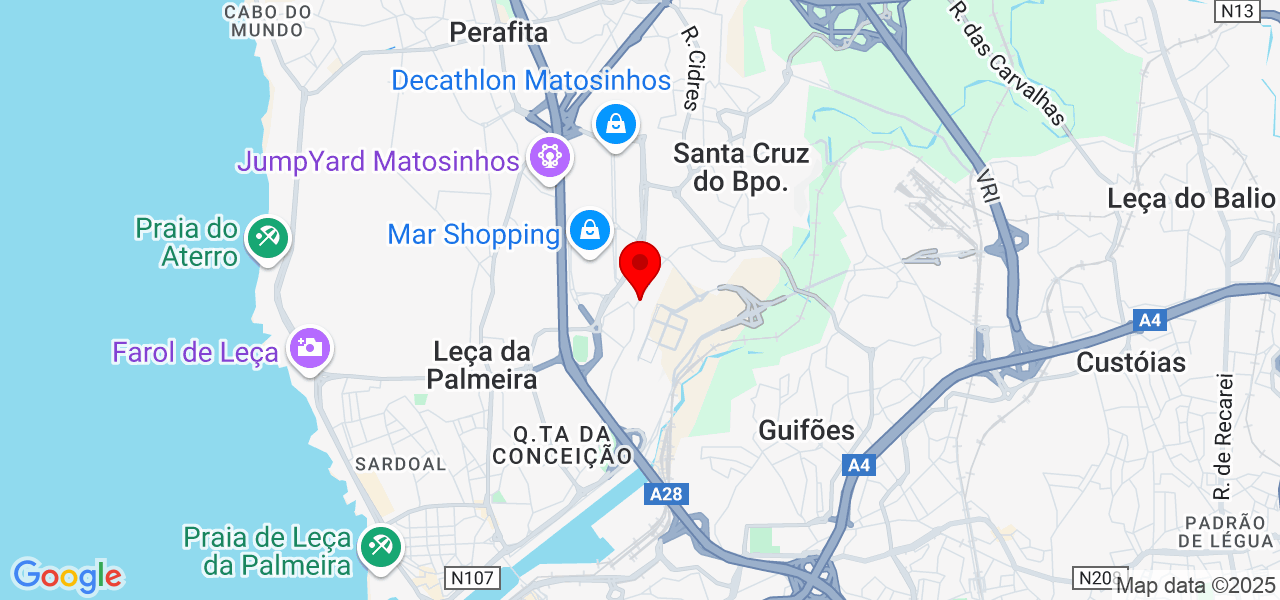 Serralhero - Porto - Matosinhos - Mapa